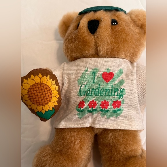 1994 Avon Gift Collection Pastime Pals Teddy Bear I Love Gardening - Picture 3 of 6